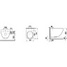 Подвесной унитаз LAUFEN BASAL COMBIPACK безободковый, с сиденьем SOFTCLOSE, быстрое снятие 8.66E1.0.000.000.1