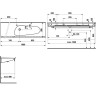 Раковина подвесная LAUFEN PALOMBA 160х50 8.1480.8.000.104.1